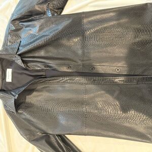 Babaton Black Snakeskin Jacket